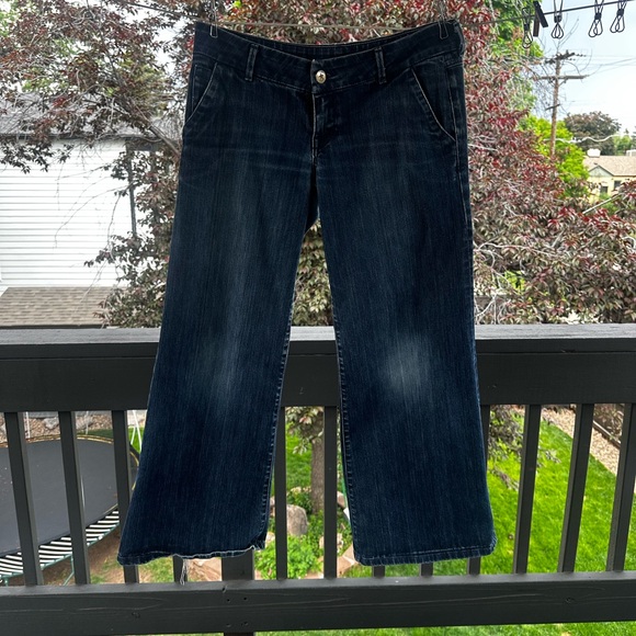People’s liberation Sienna Wide leg vintage jeans!! Low rise.  Star pockets! - Picture 1 of 9